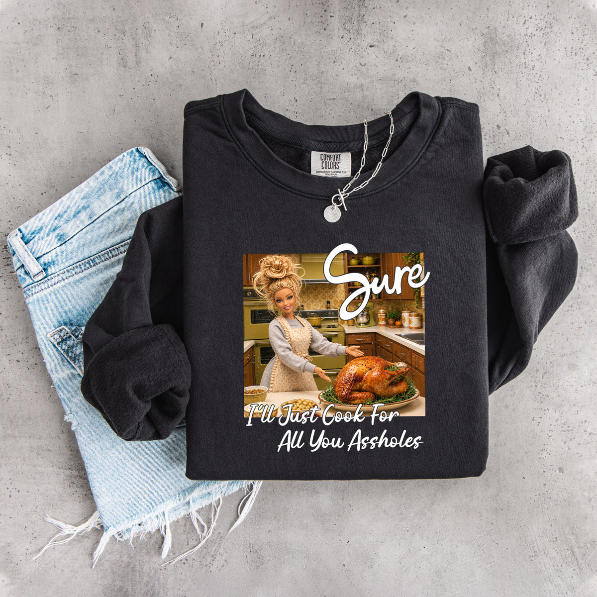Sudadera «Solo cocinaré para ustedes, idiotas»