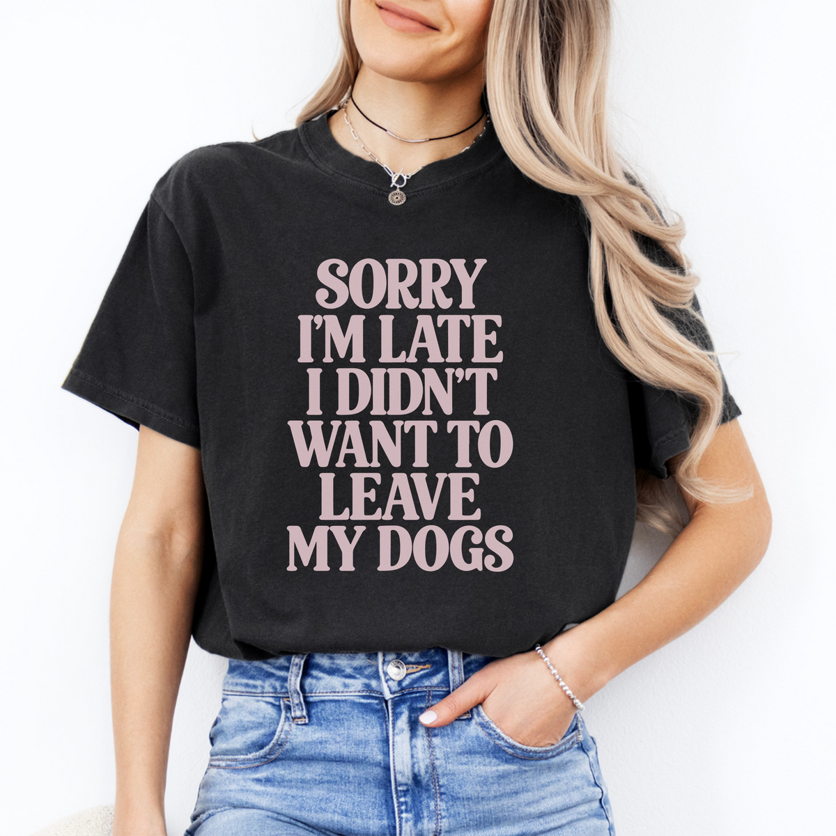 Camiseta «Perdón por llegar tarde»