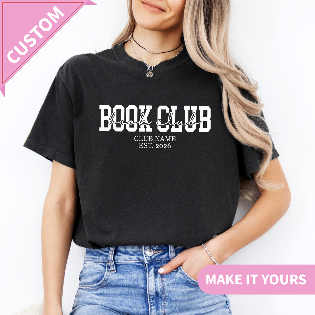Personalized Book Club Tee