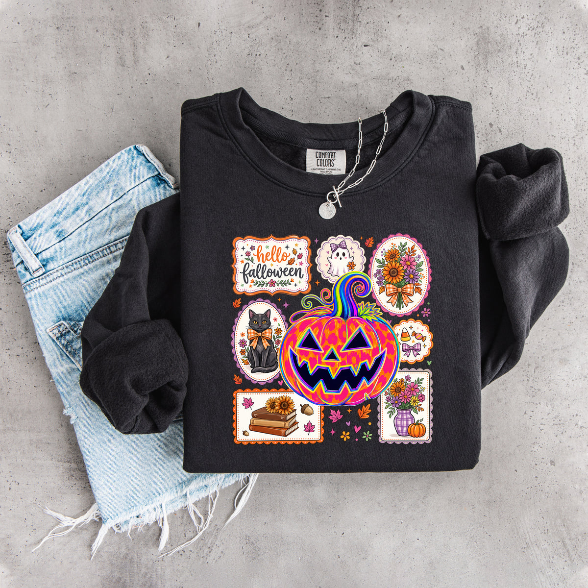 Hallo Falloween-Sweatshirt