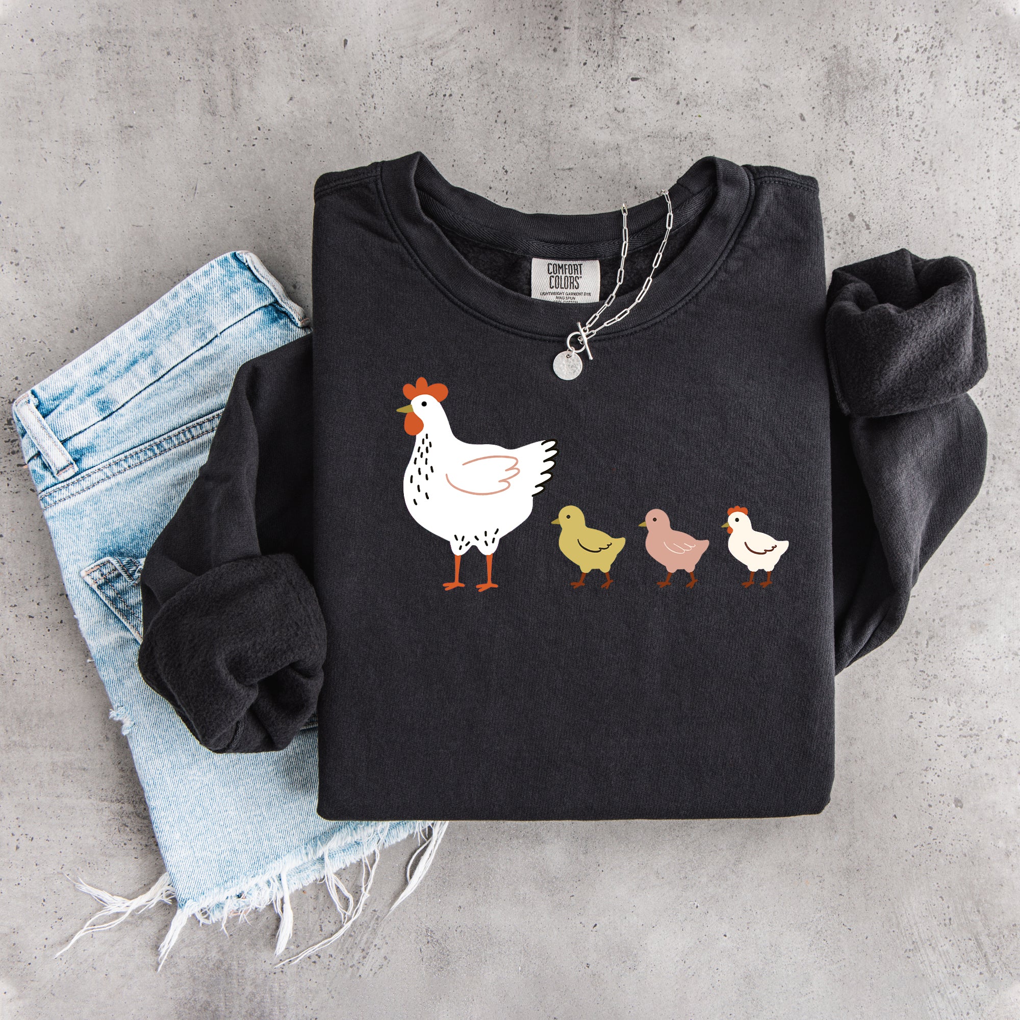 Niedliches Küken- und Hühner-Sweatshirt
