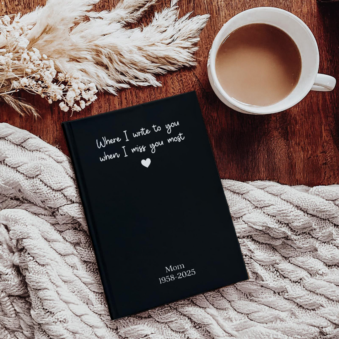 Personalized Dear Mom Grief Hardcover Journal