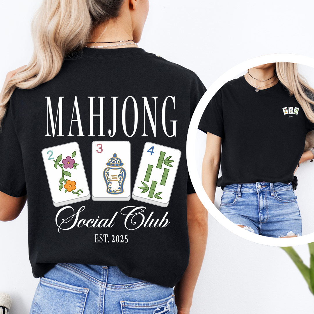Personalized Mahjong Social Club Tee
