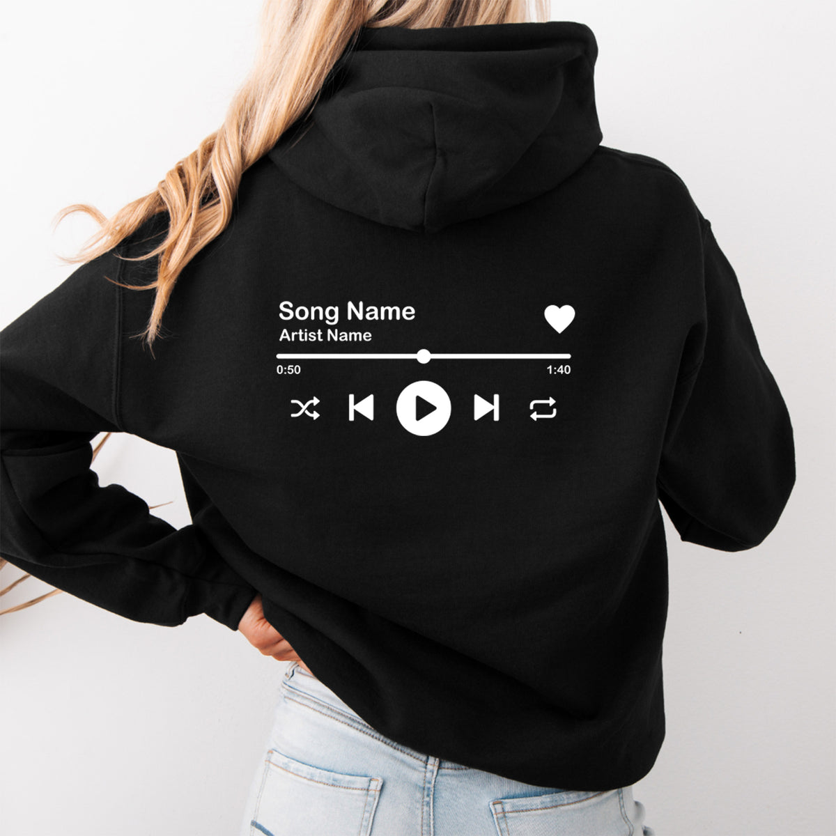 Personalisierter Musik-Hoodie