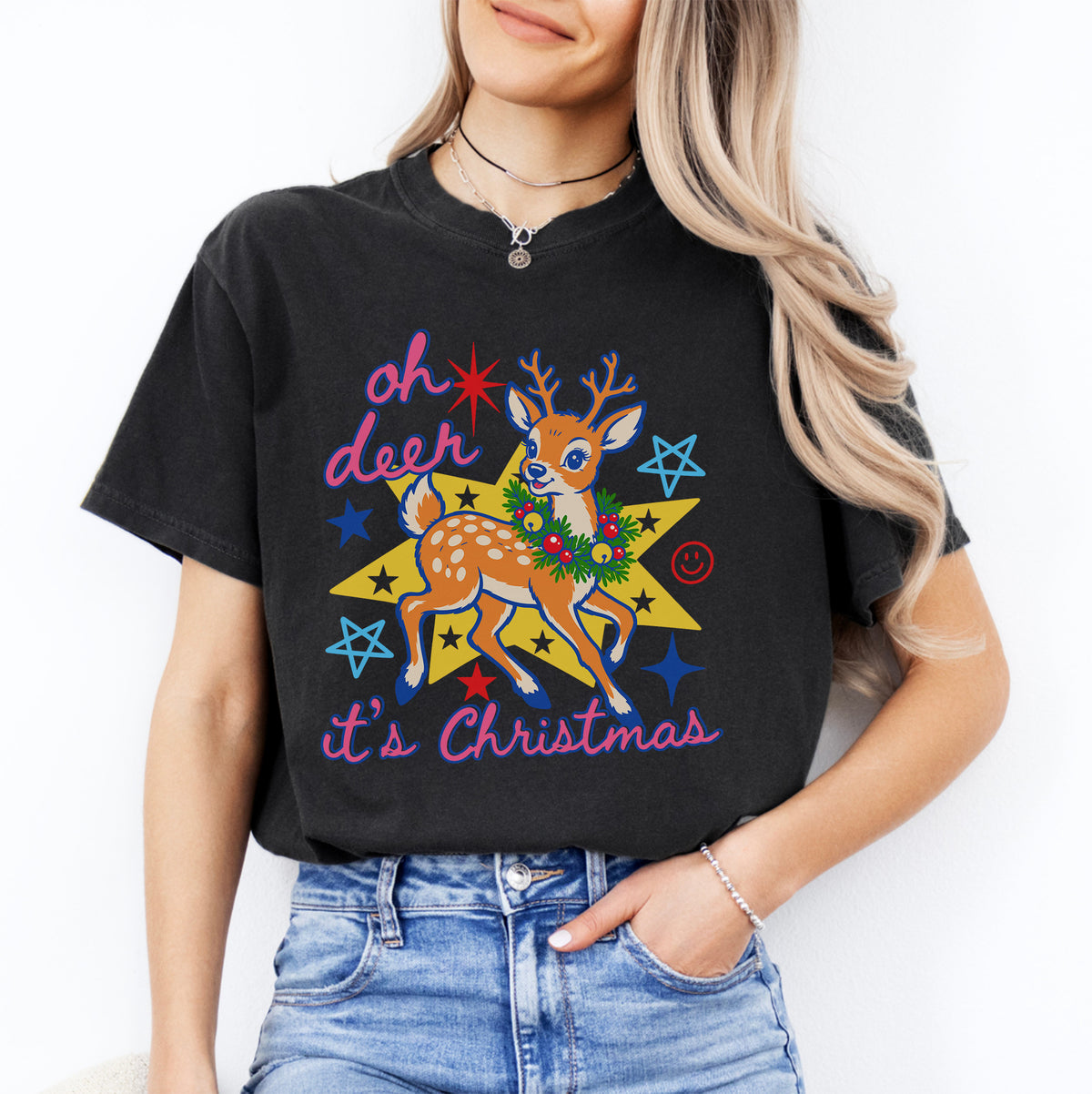 Oh Deer It's Christmas Tee
