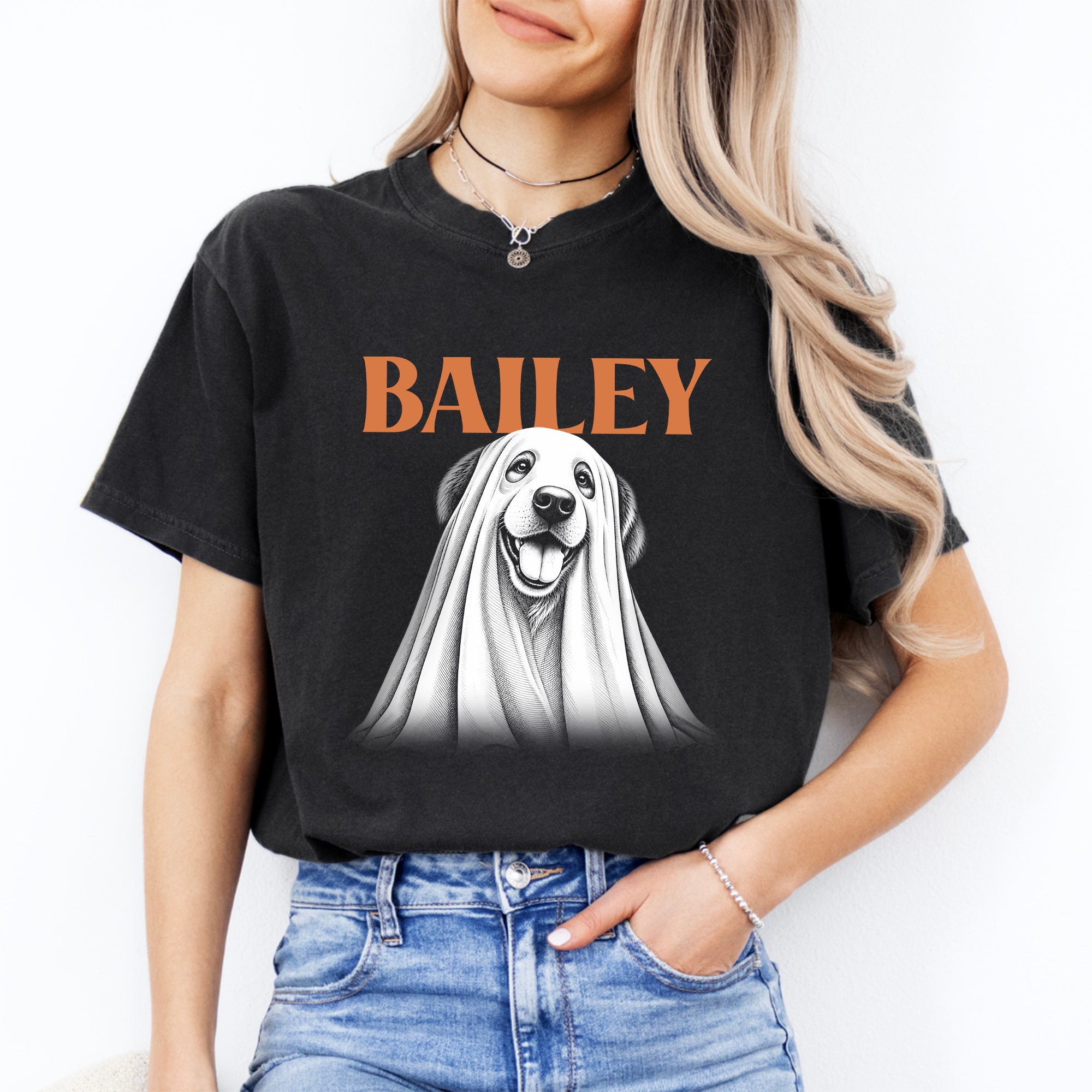 T-shirt personnalisé pour chien sur le thème d’Halloween