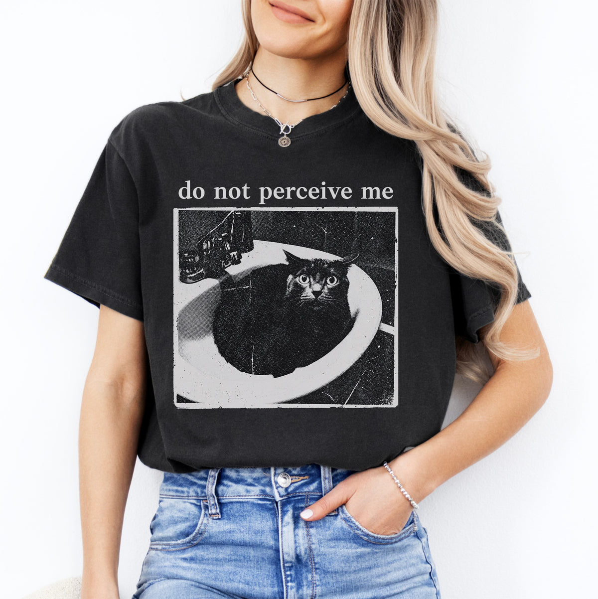 T-shirt « Ne me percevez pas »