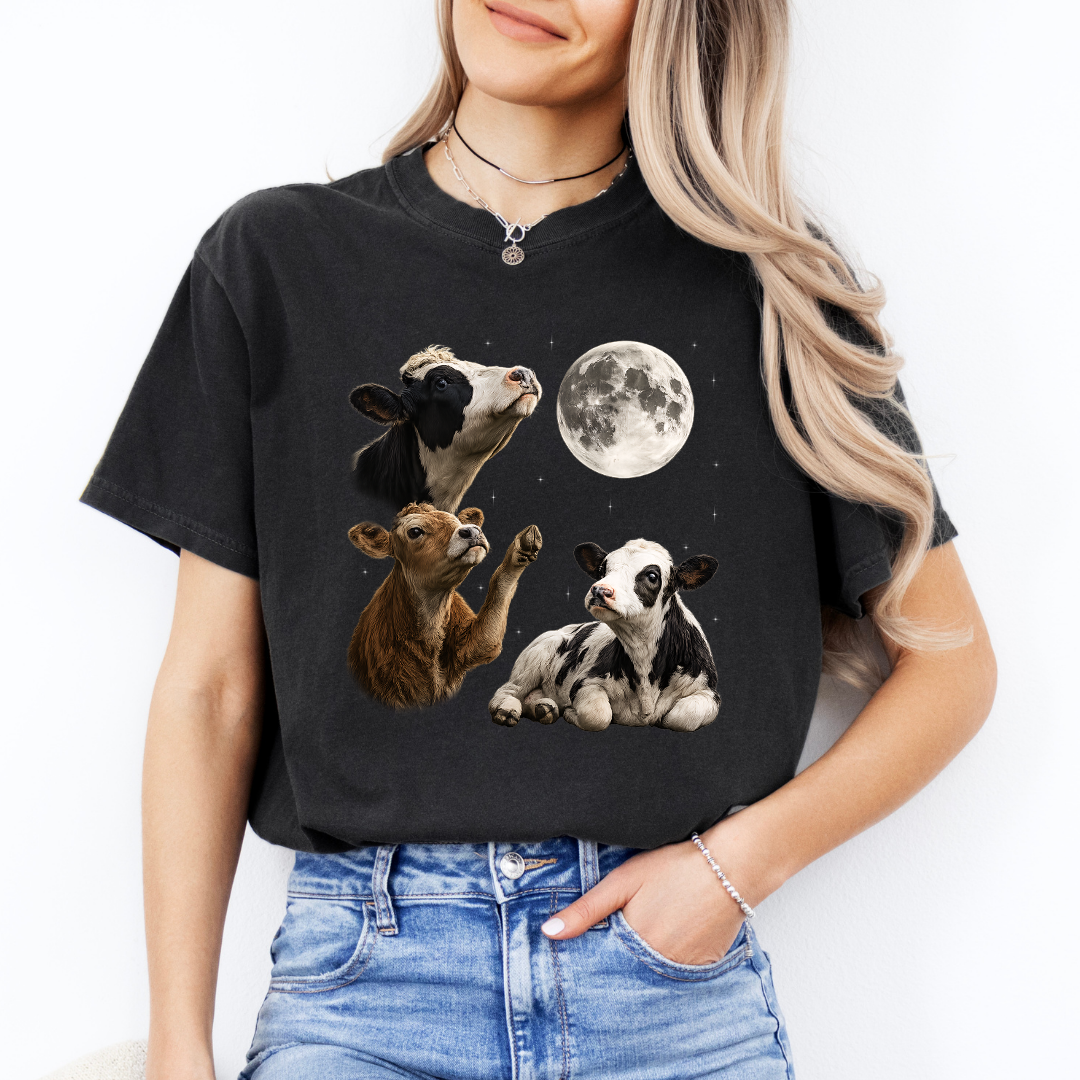 Cow Howling At Moon Tee