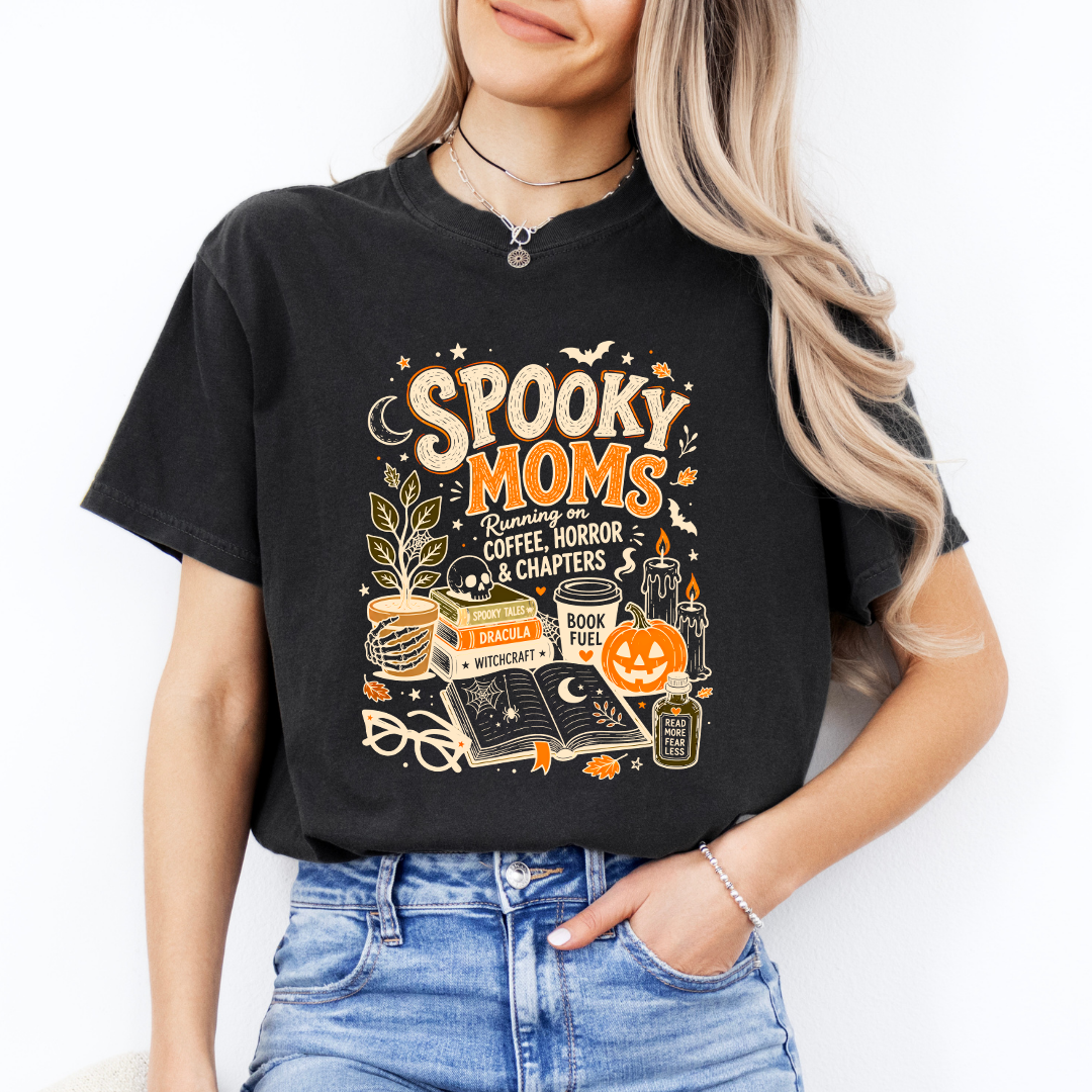 Spooky Moms Book Club Tee