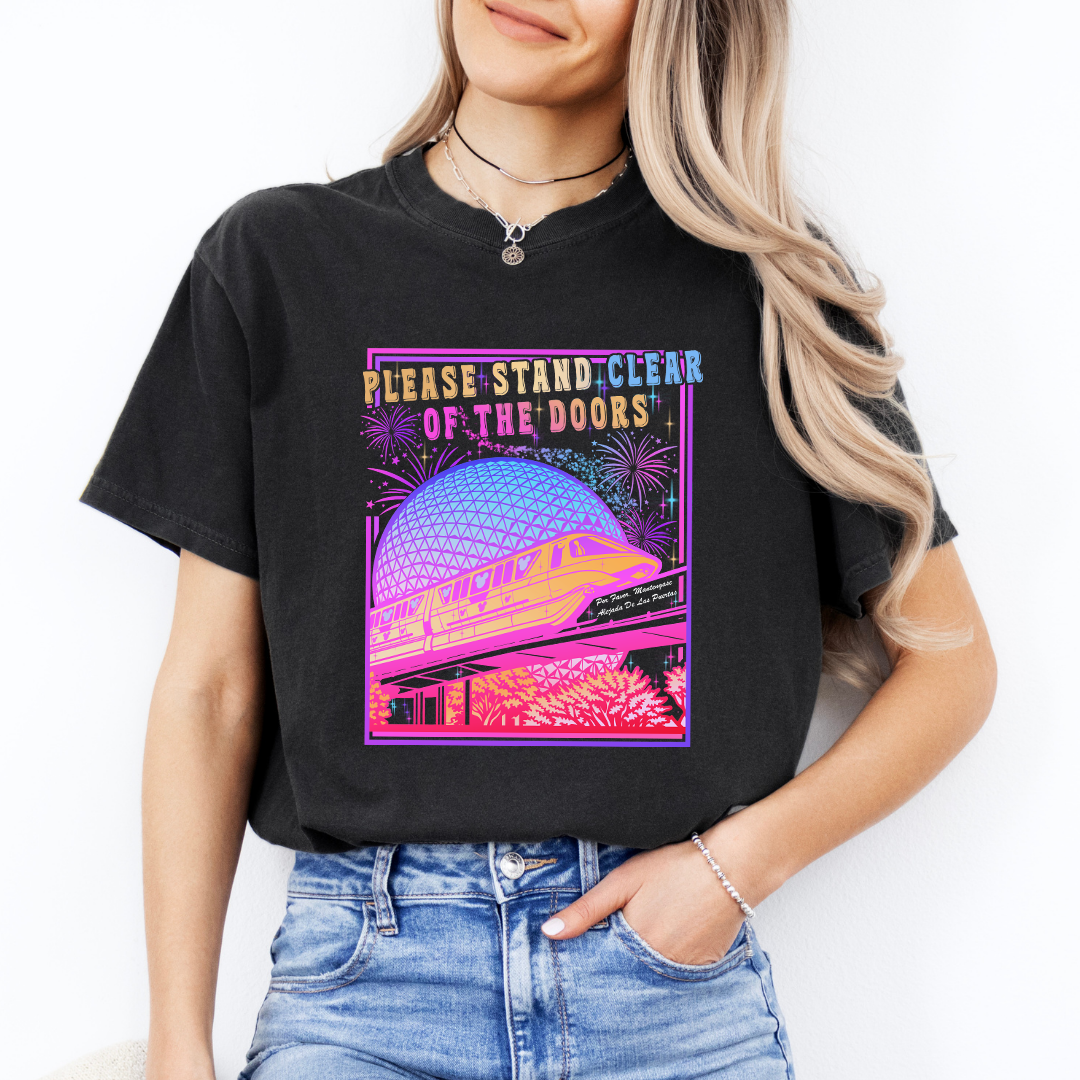 Retro Please Stand Clear of the Doors Tee