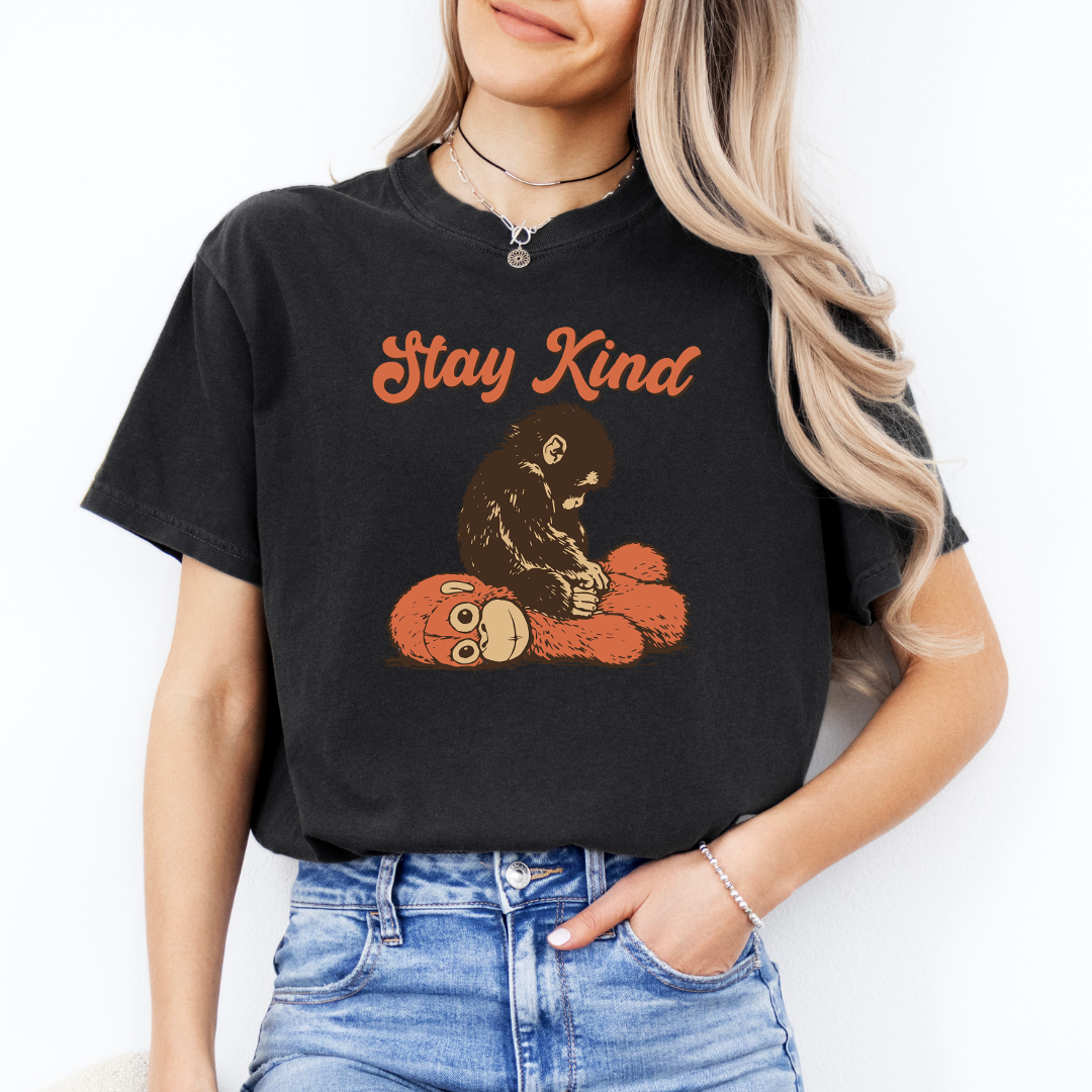 Stay Kind Punch Baby Monkey Tee