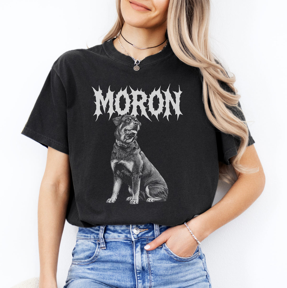 Personlized Gothic Pet Photo And Name Tee