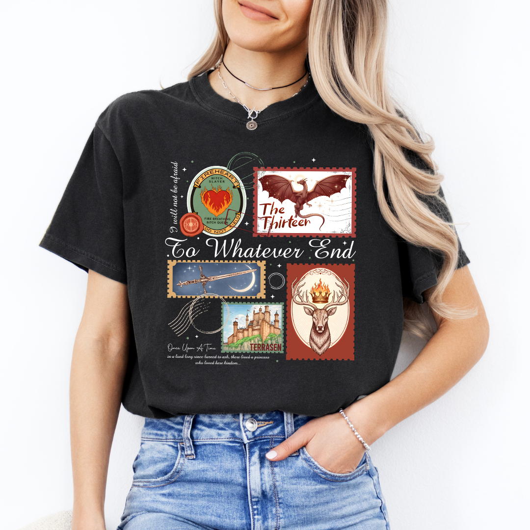 Throne Of Glass TOG Book Stamps Tee