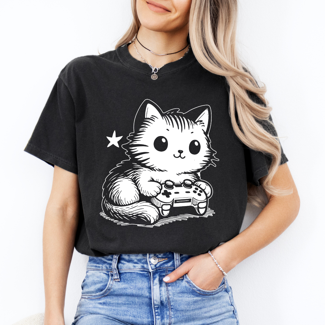 Gamer Cat Tee