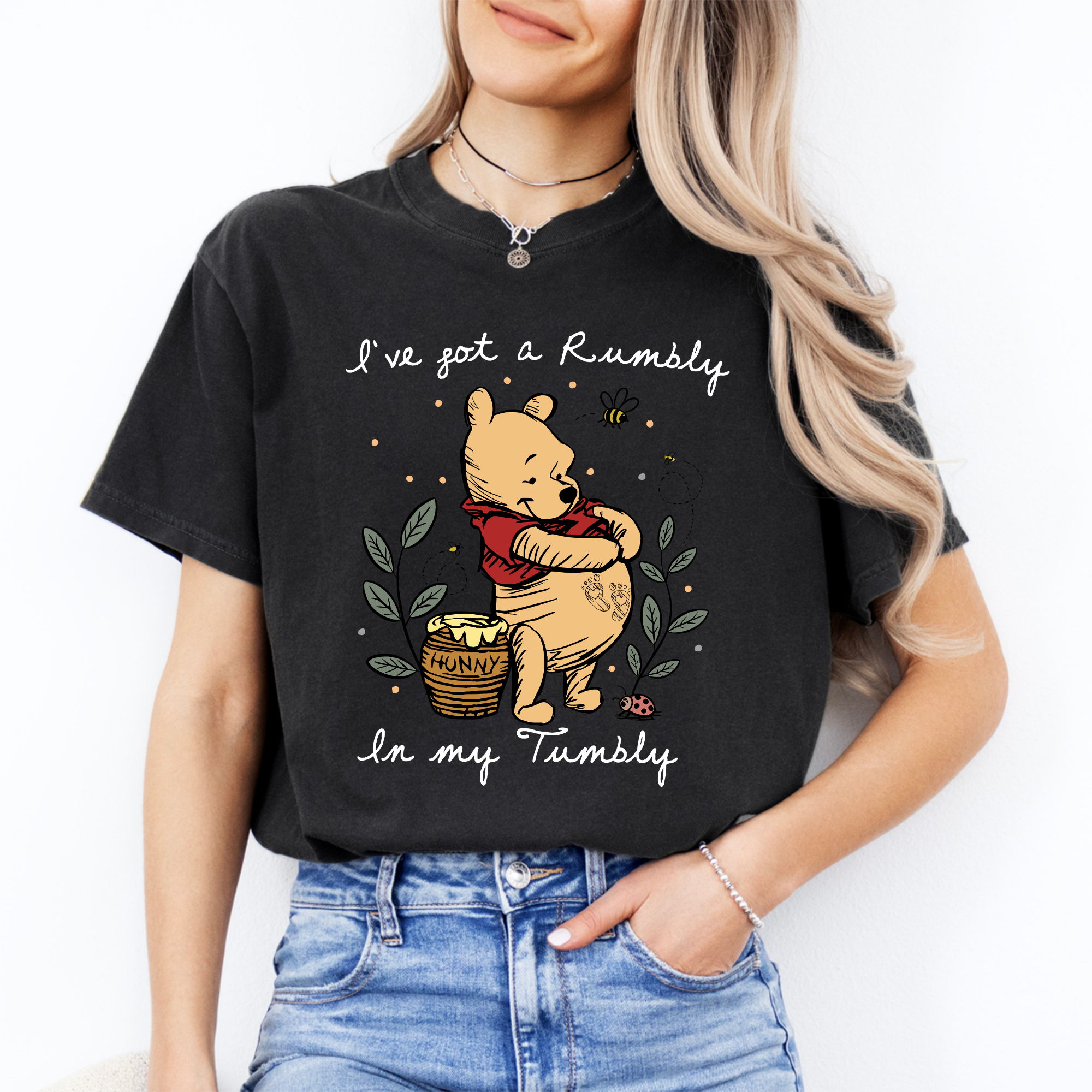 Camiseta de revelación del embarazo «I've Got Rumbly In My Tumbly»