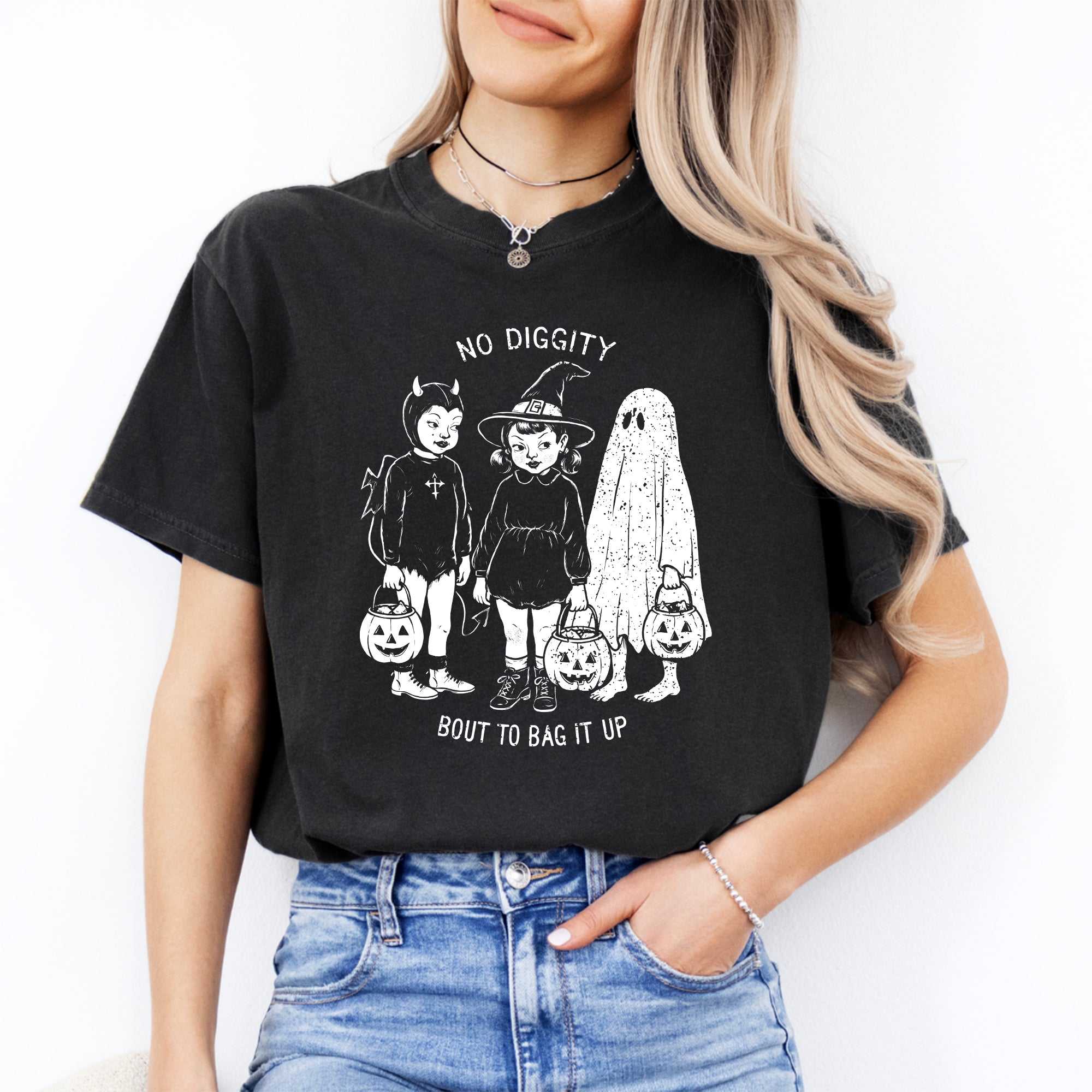 Camiseta de Halloween «No Diggity»