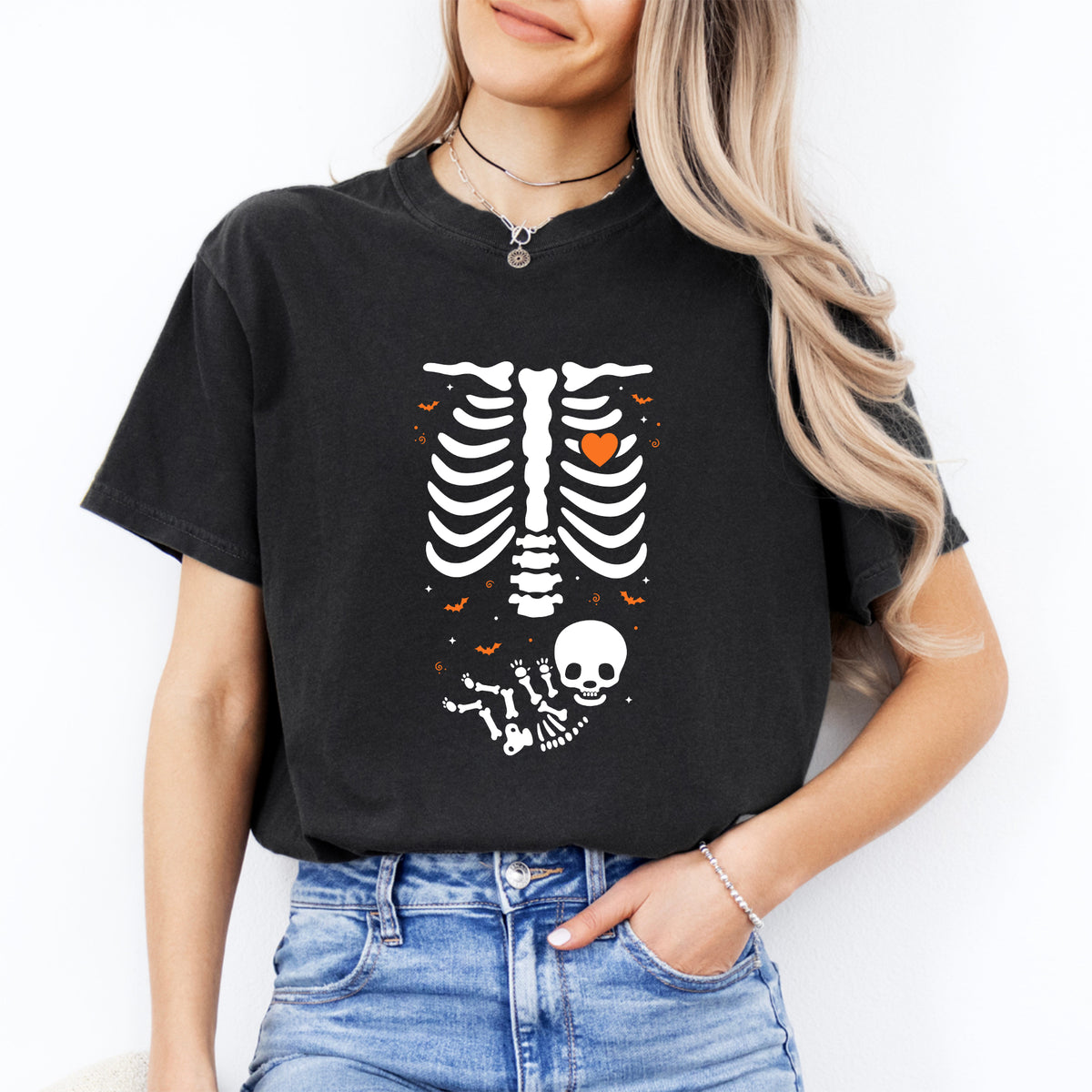 Skelett-Halloween-Umstands-T-Shirt