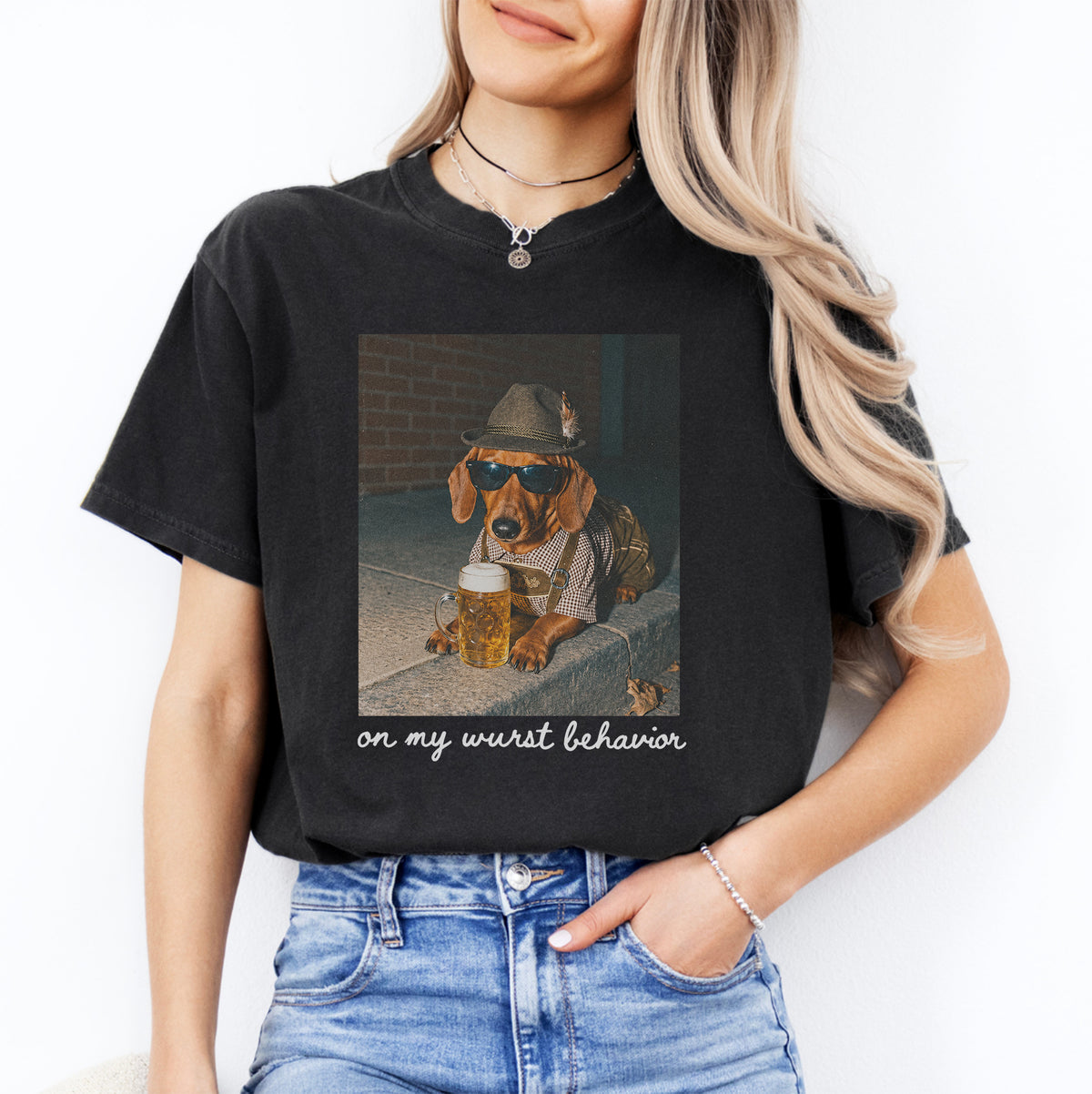 T-shirt personnalisé avec photo de chien pour l’Oktoberfest