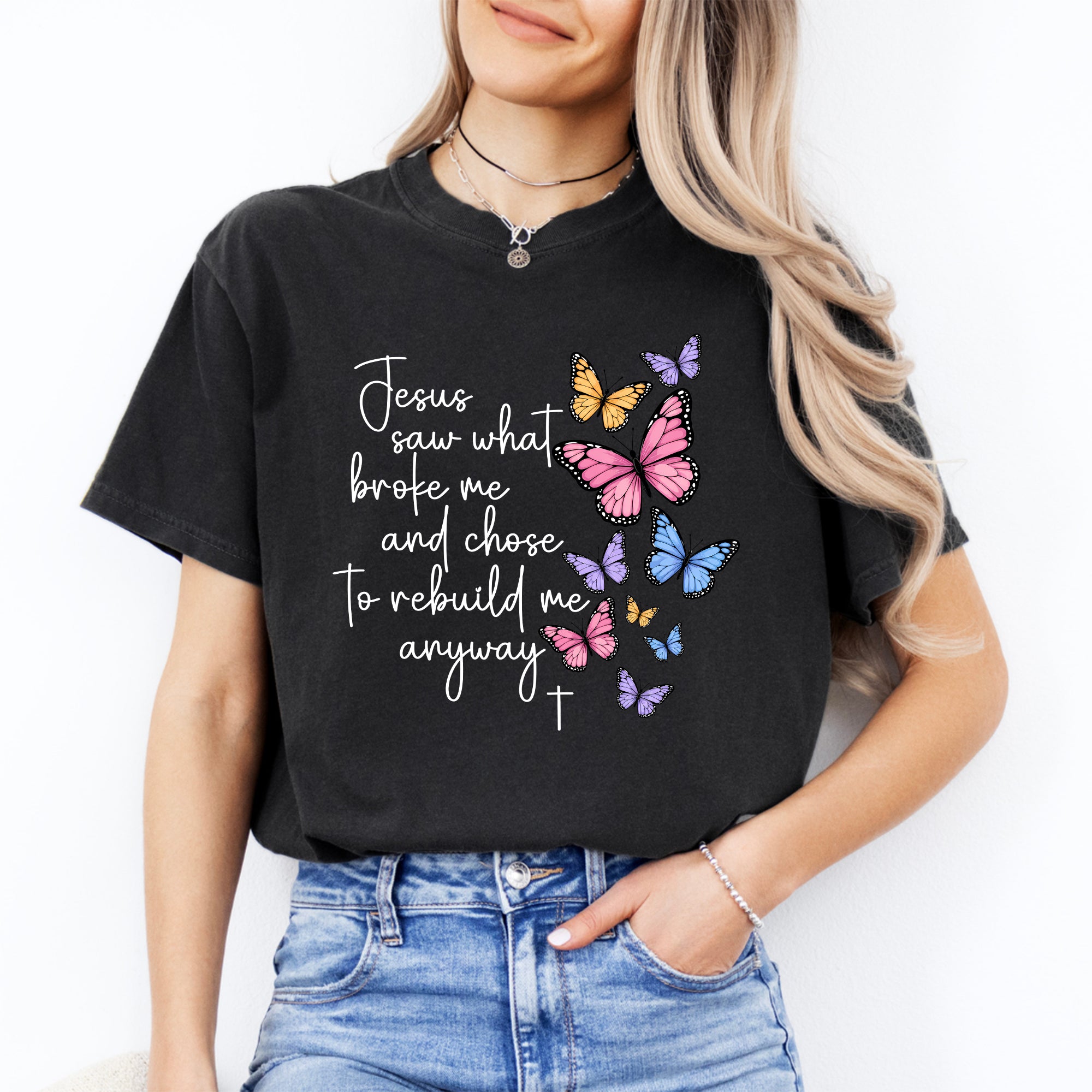 T-Shirt „Gott sah, was mich zerbrochen hat“