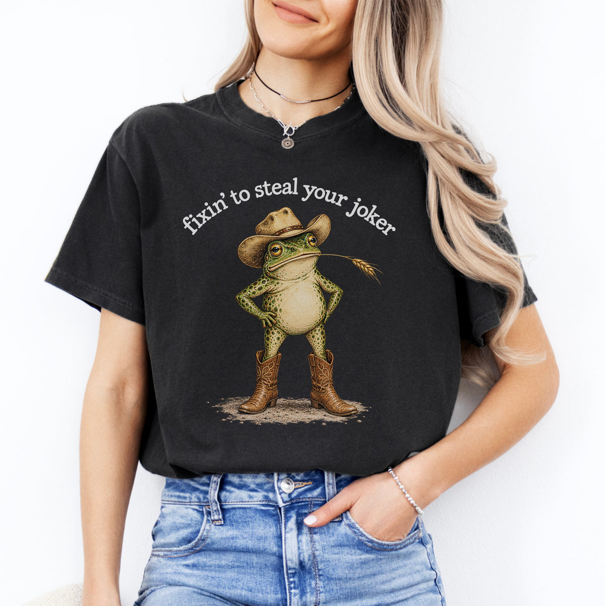 Camiseta «A punto de robarte tu comodín»