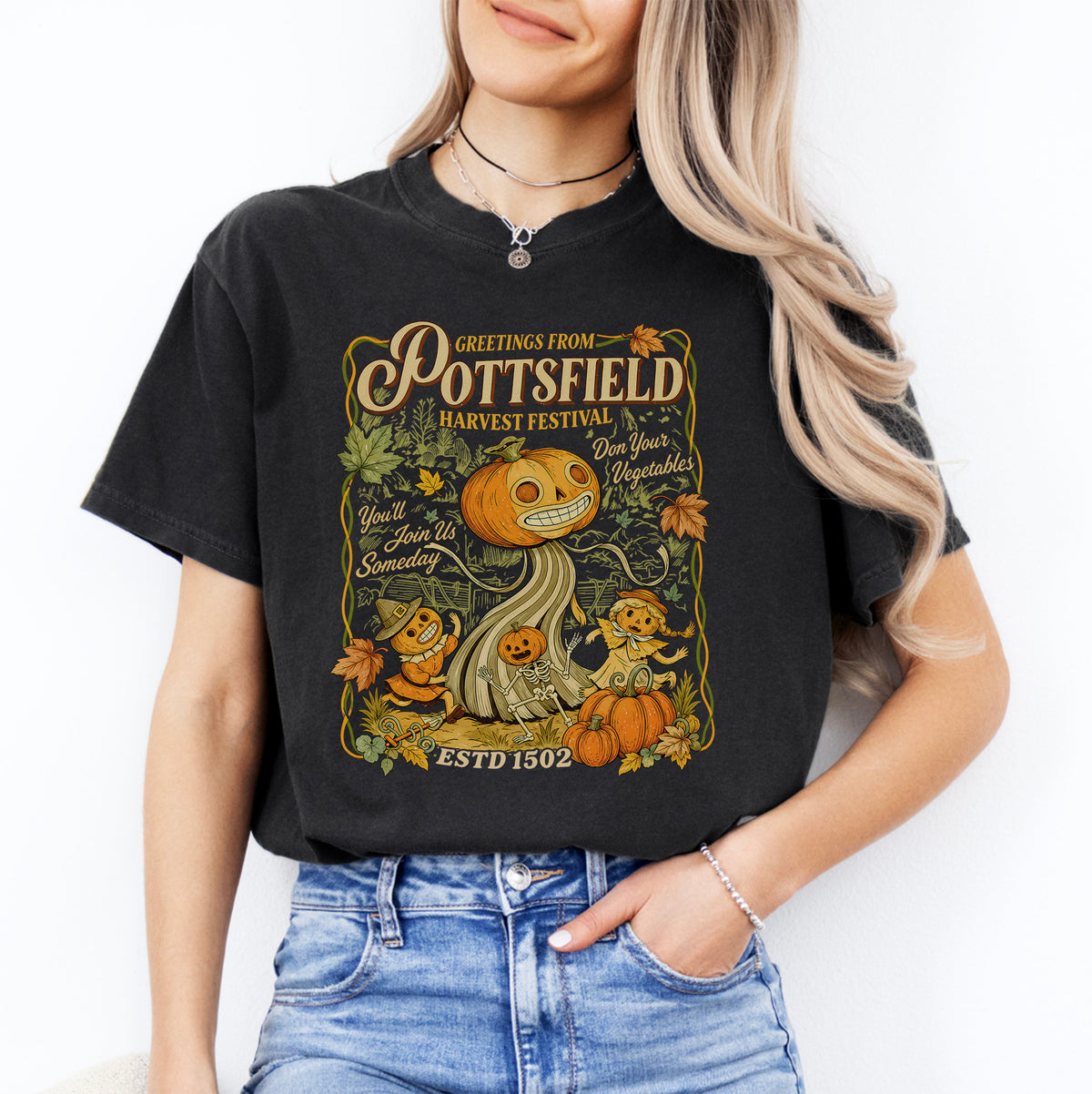 Greetings From Pottsfield Harvest Festival Tee