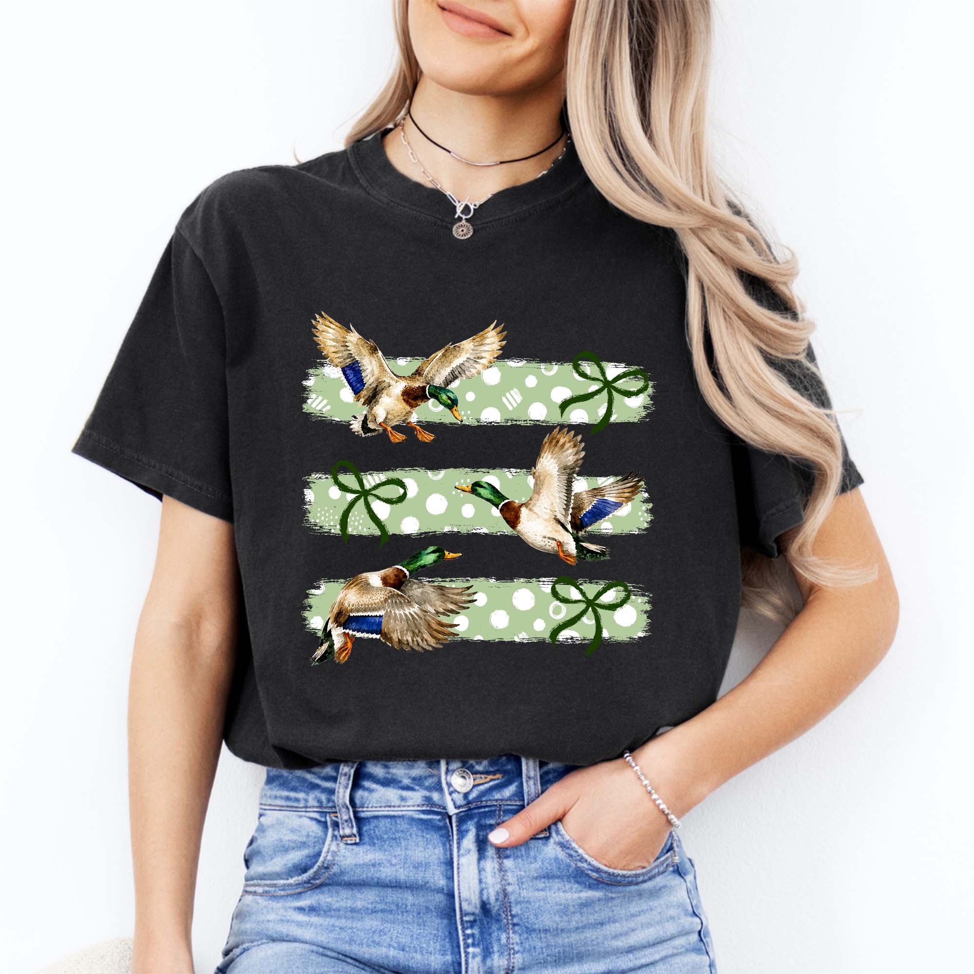 Vintage Retro Mallard Duck Hunting Tee
