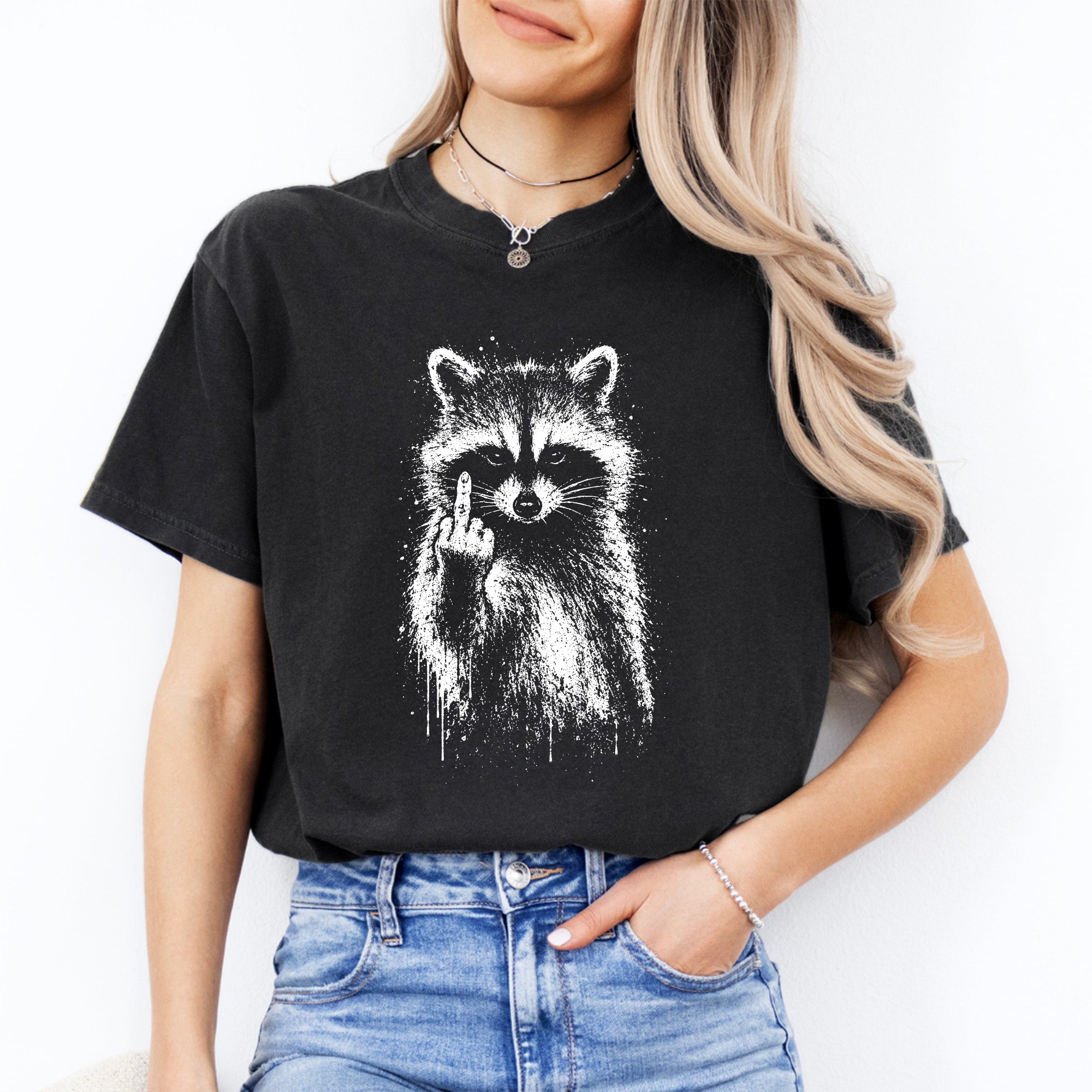 Funny Sarcasm Raccoon Tee