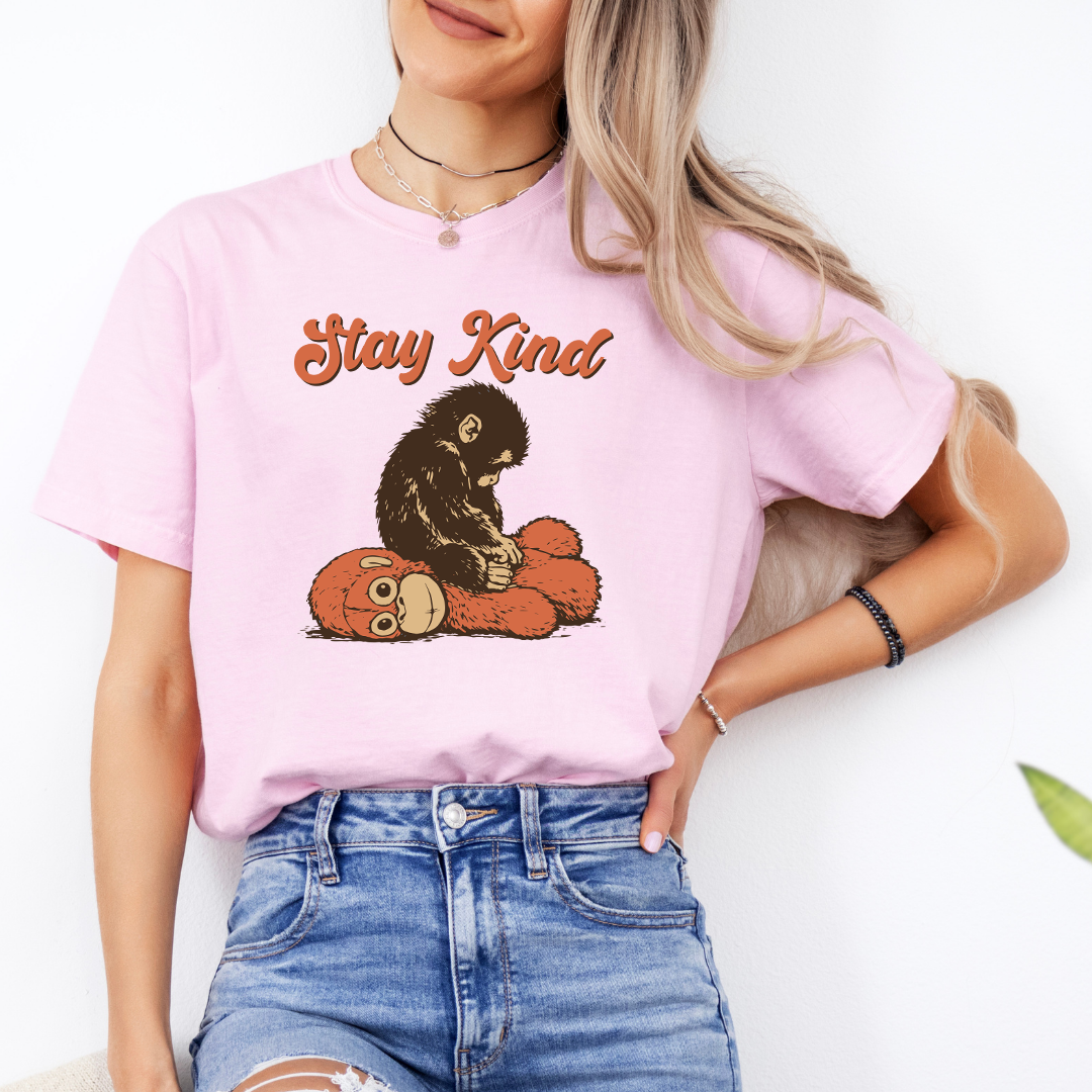 Stay Kind Punch Baby Monkey Tee