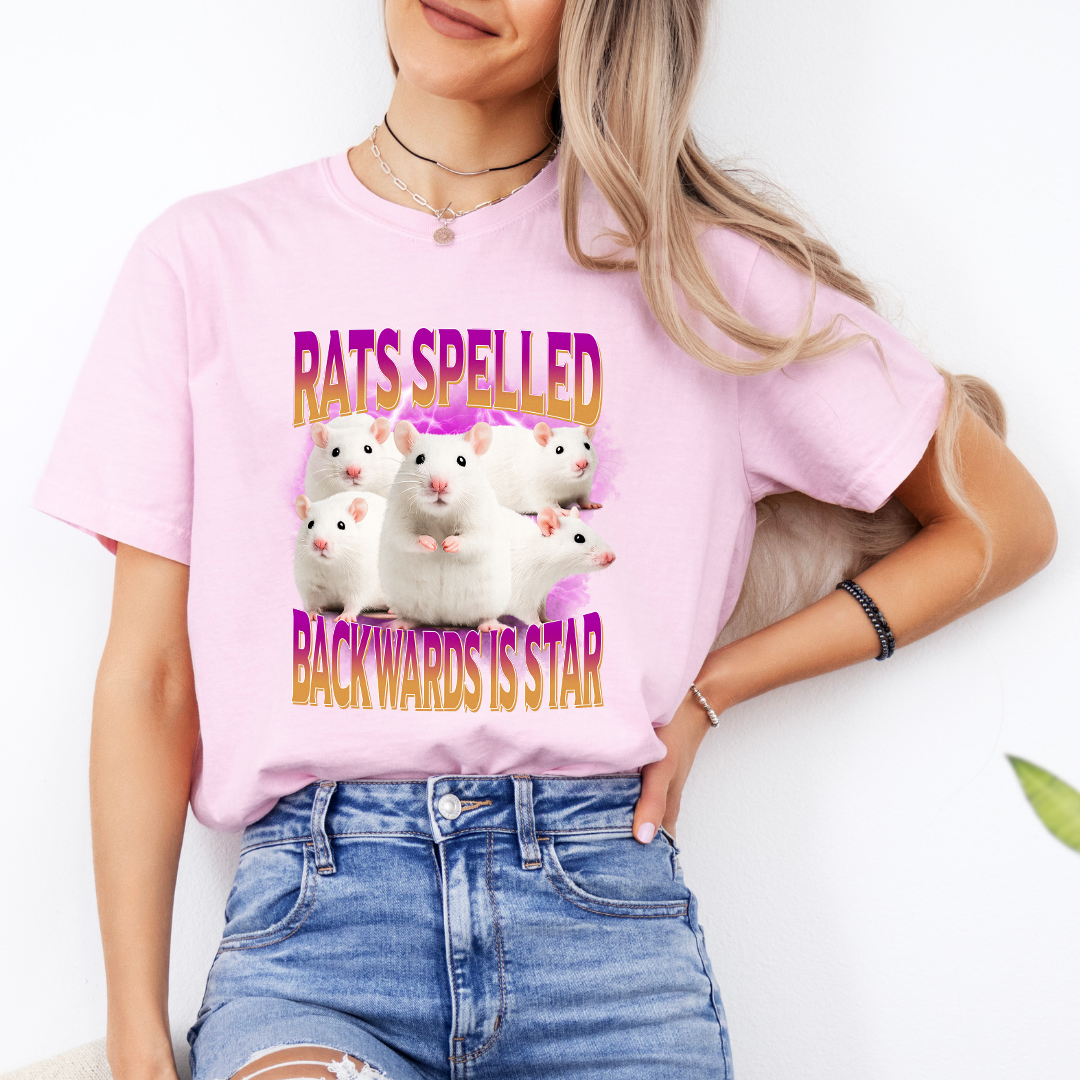 Rats Spelled Backwards Is Star Tee