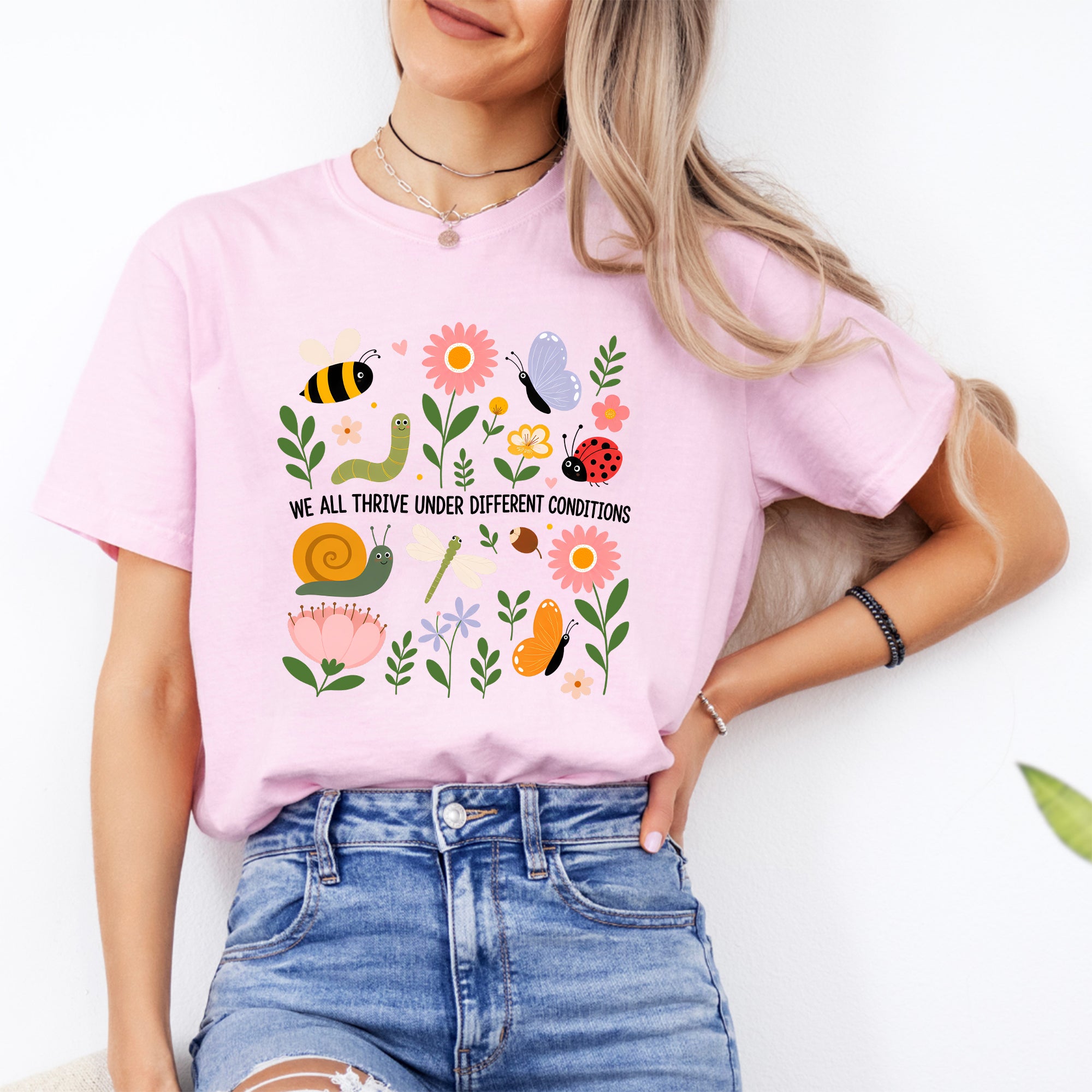 Camiseta «Todos prosperamos en condiciones diferentes»