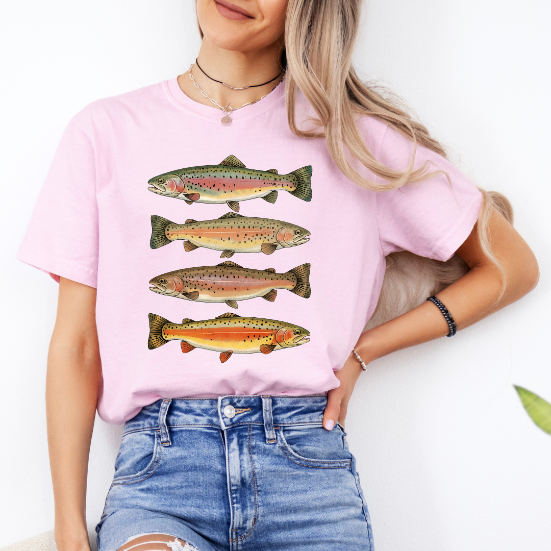 Rainbow Trout Fishes Tee