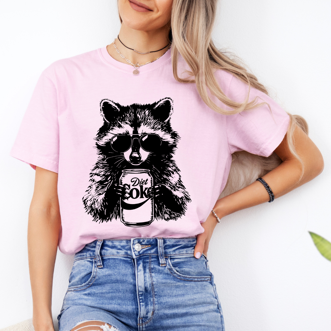 Raccoon Diet Coke Tee