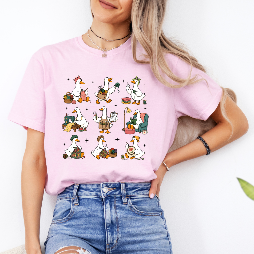 Silly Goose Crocheting Tee