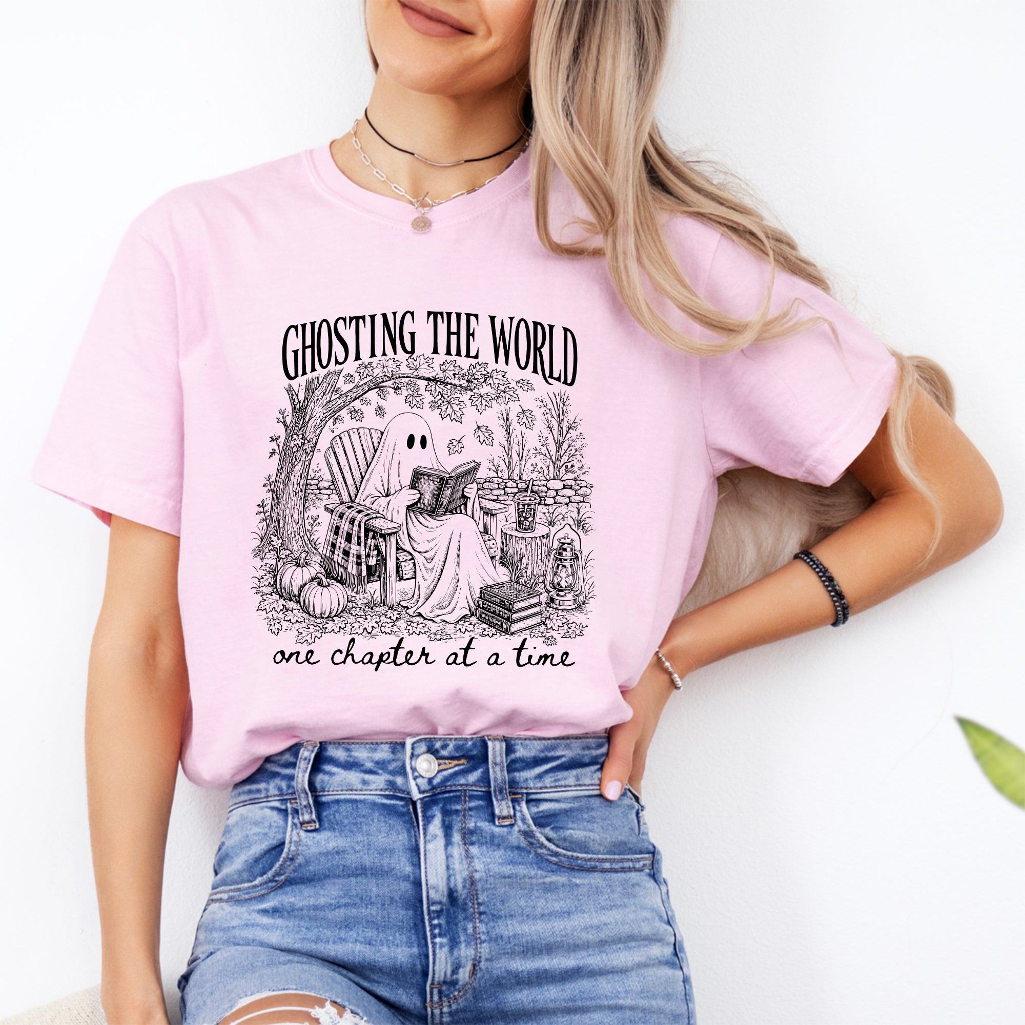 T-shirt de lecture fantôme tendance