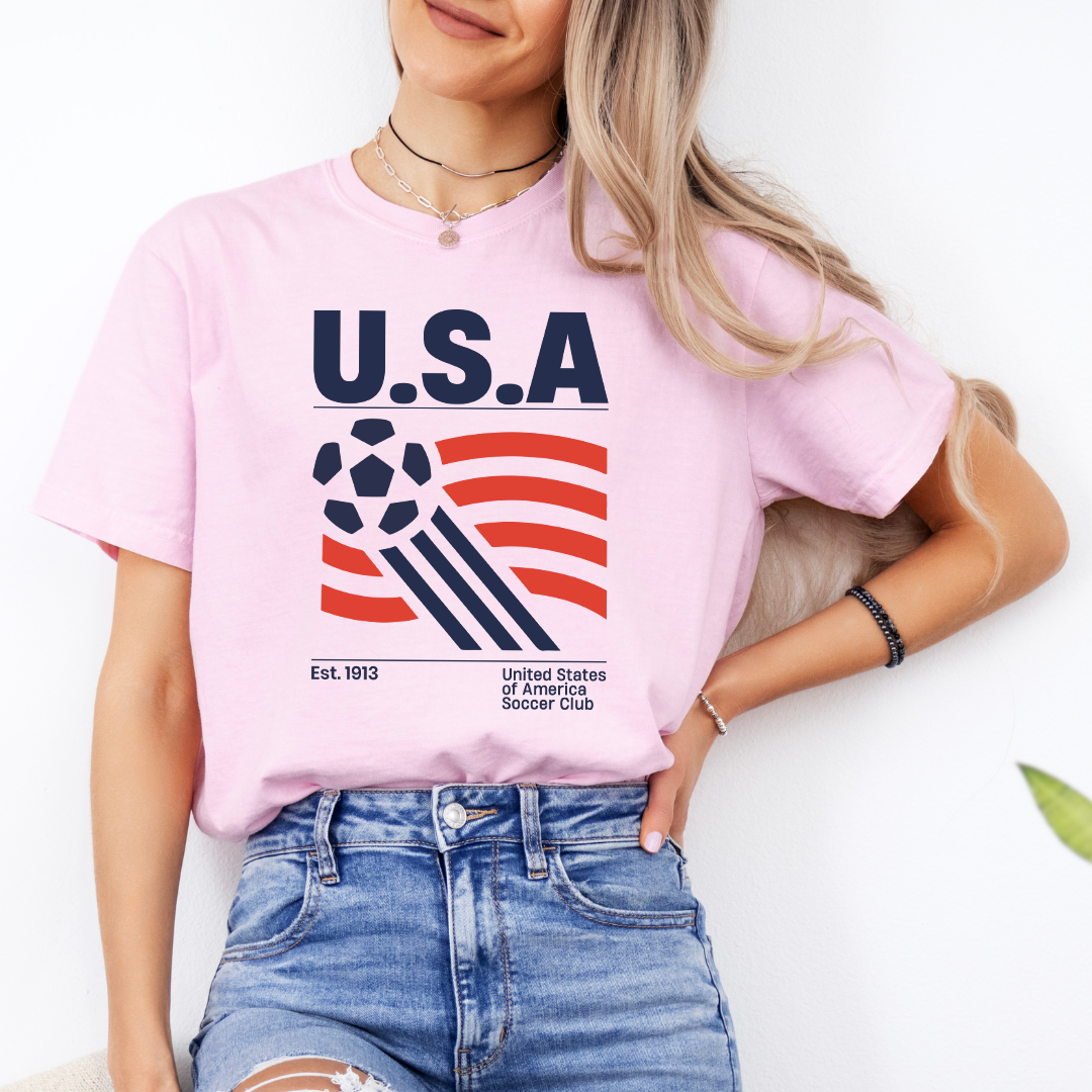 United States Of America Soccer Club Tee
