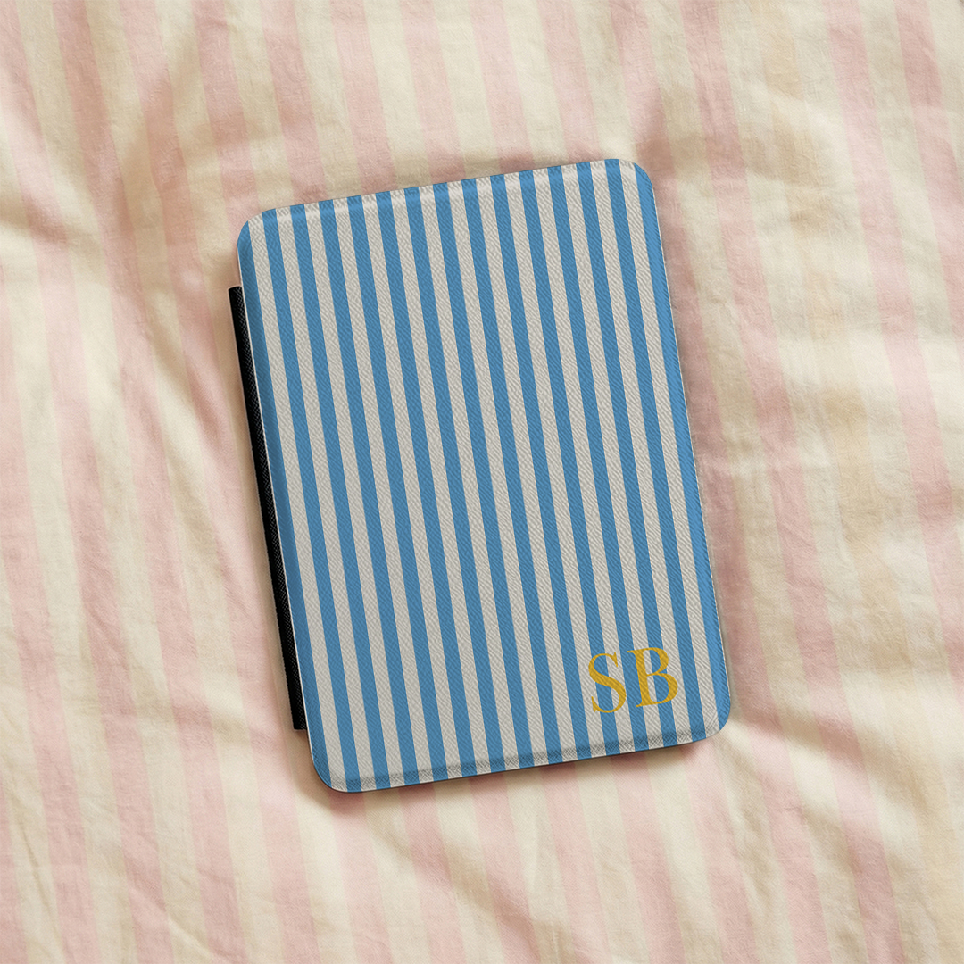 Funda personalizada para Kindle con rayas retro