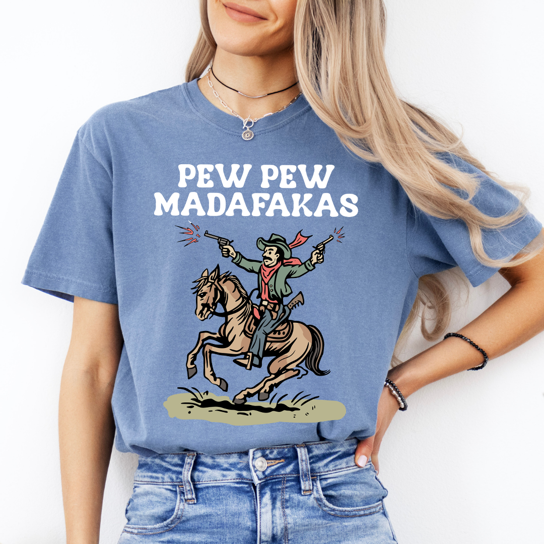 Pew Pew Mdafakas Tee