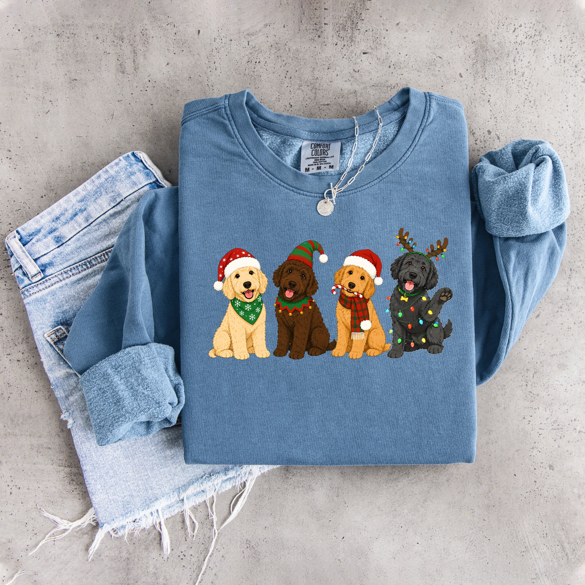 Golden Doodle Christmas Sweatshirt