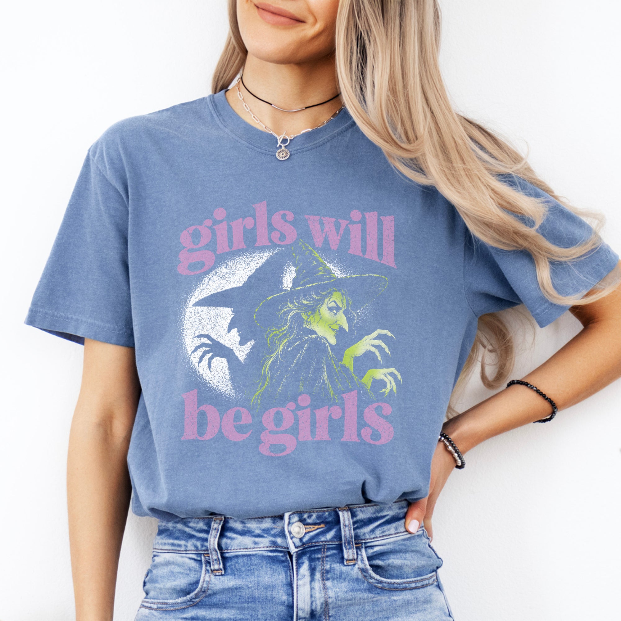 T-shirt féministe et sorcière « Girls Will Be Girls »