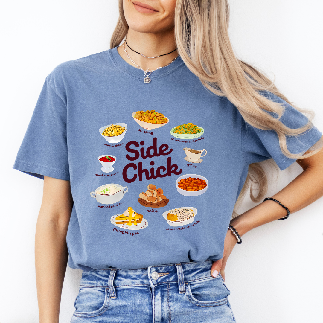 Side Chick Funny Thanksgiving Tee
