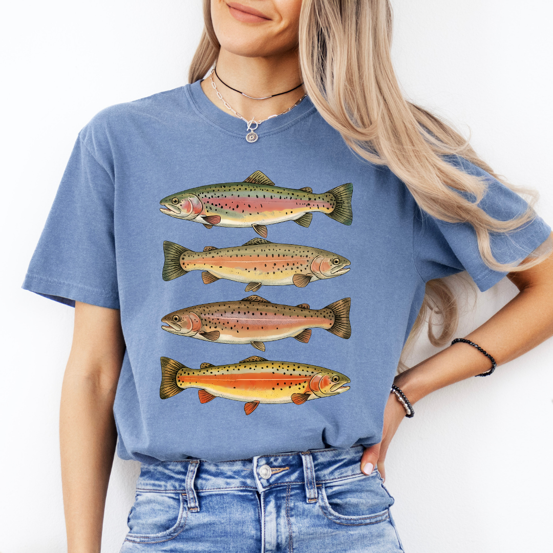 Rainbow Trout Fishes Tee