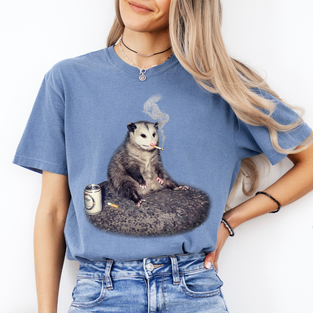 Smoking Possum Meme Tee