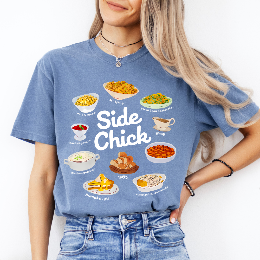 Side Chick Funny Thanksgiving Tee
