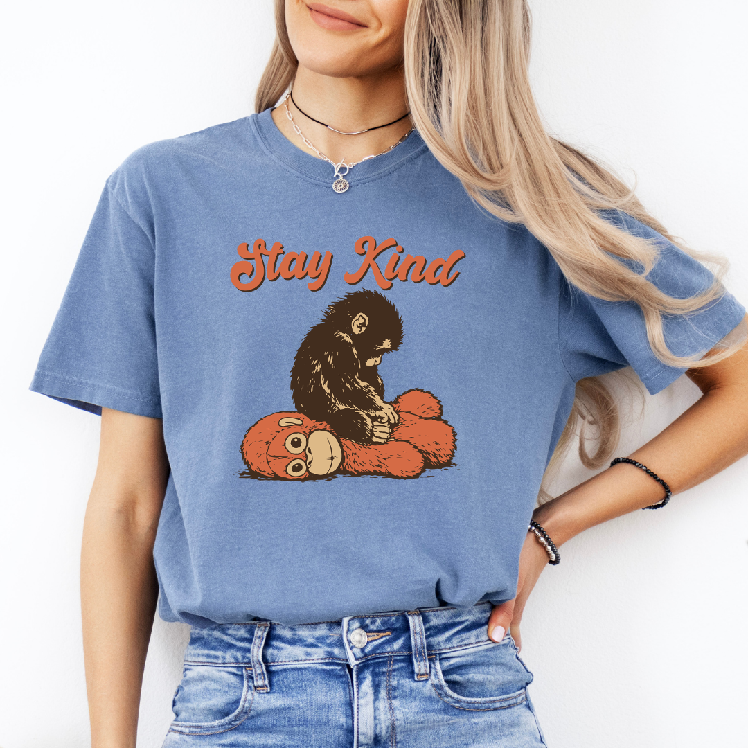 Stay Kind Punch Baby Monkey Tee