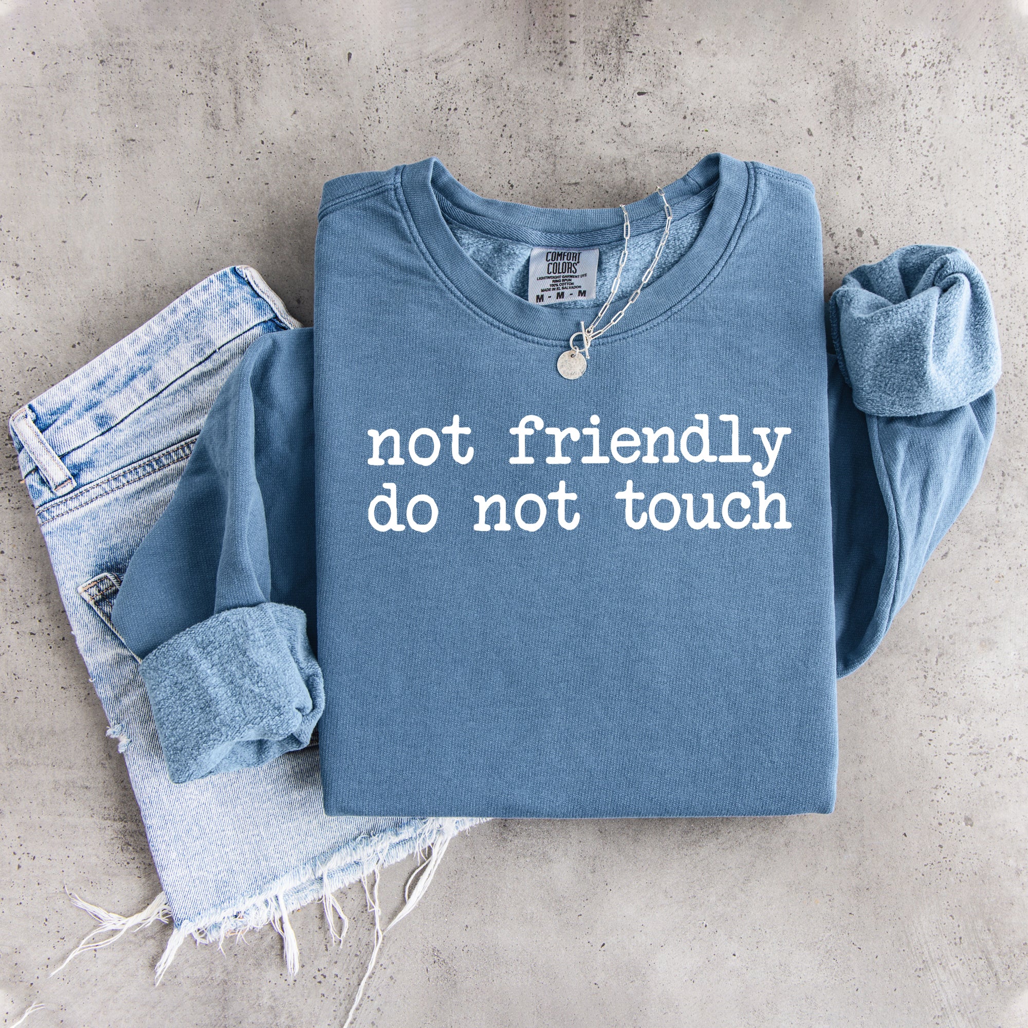 Not Friendly Do Not Touch Sweatshirt