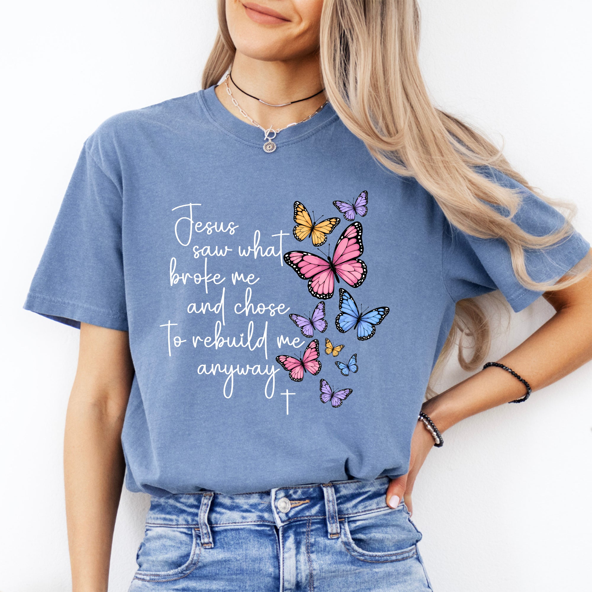 T-Shirt „Gott sah, was mich zerbrochen hat“