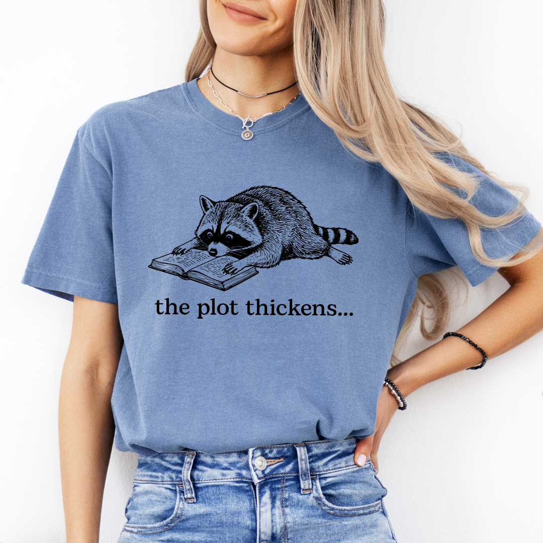 The Plot Thickens Bookish Rocoon Tee