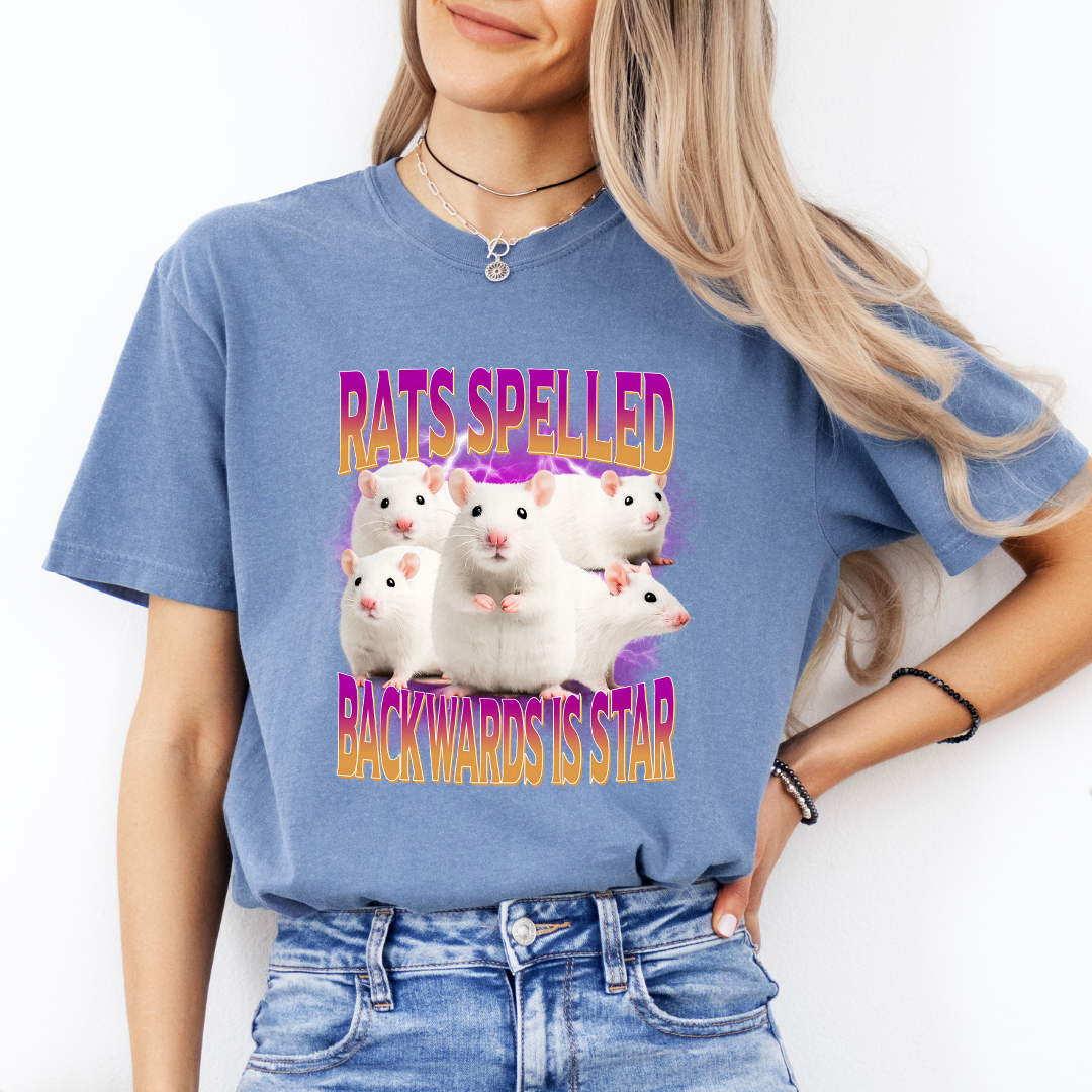 Rats Spelled Backwards Is Star Tee