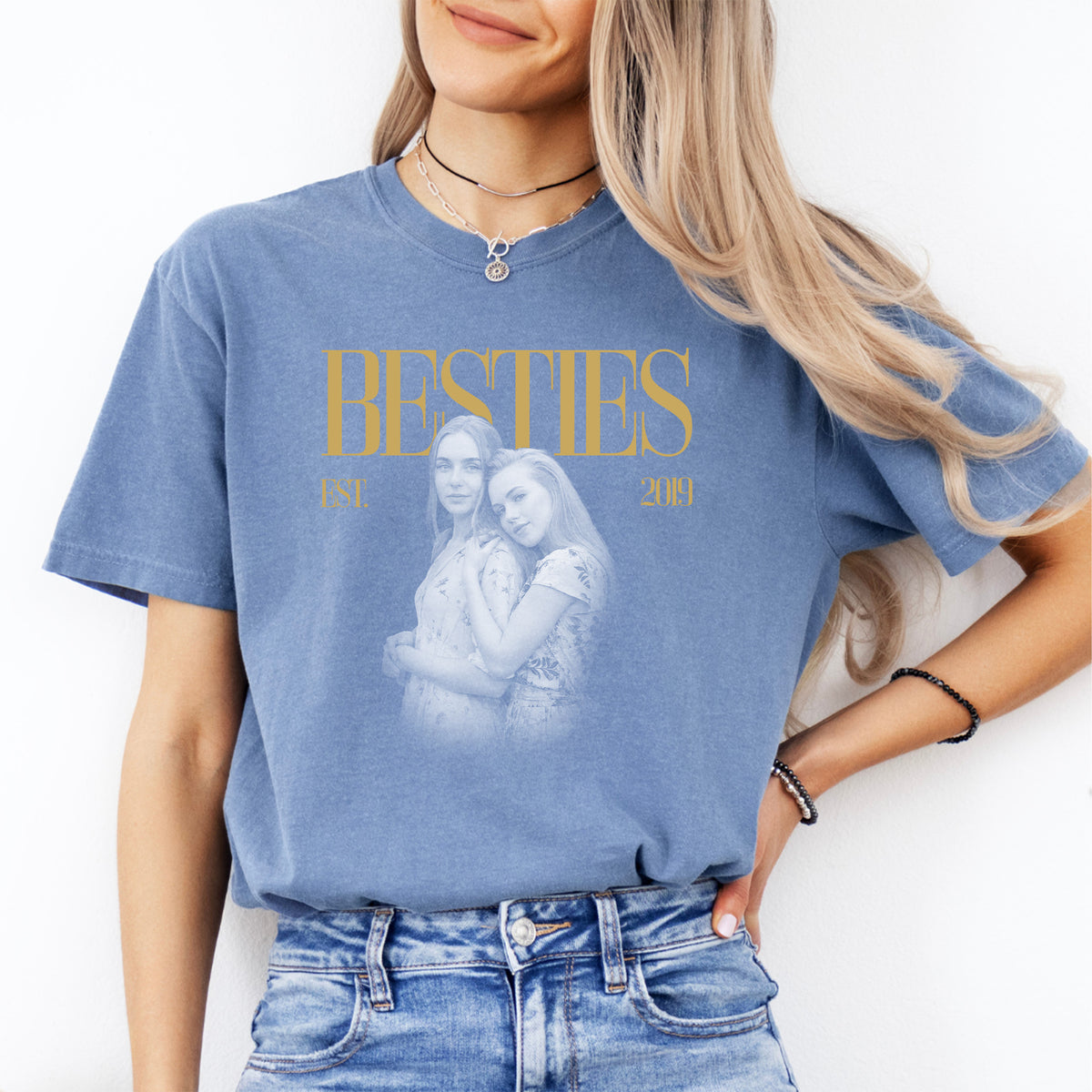 Personalised Bestie Photo Tee