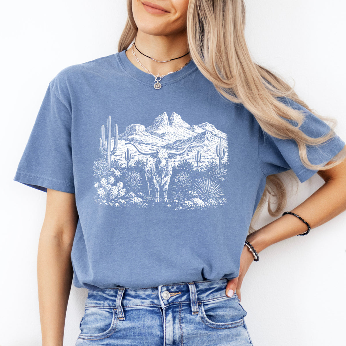 Retro-Western-T-Shirt mit Grafik